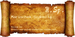 Marischek Szabella névjegykártya